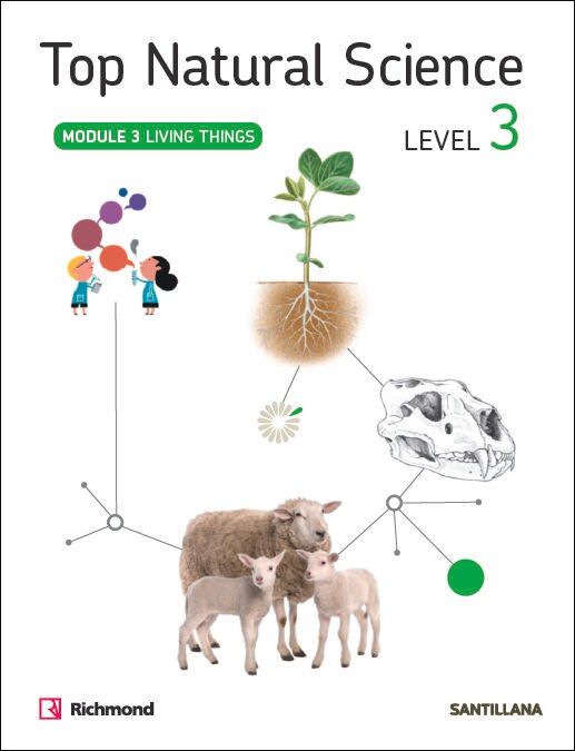 Portada de TOP NATURAL SCIENCE 3 LIVING THINGS (Tapa blanda).