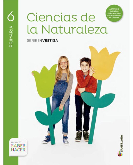 Portada de CIENCIAS DE LA NATURALEZA RESTO 6 PRIMARIA SANTILLANA (Tapa blanda).