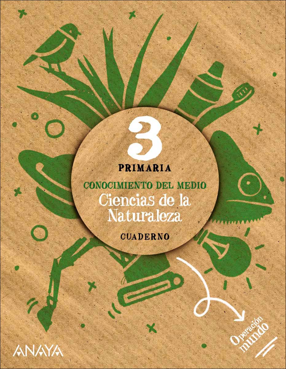Portada de Ciencias de la Naturaleza 3. Cuaderno (Tapa blanda).