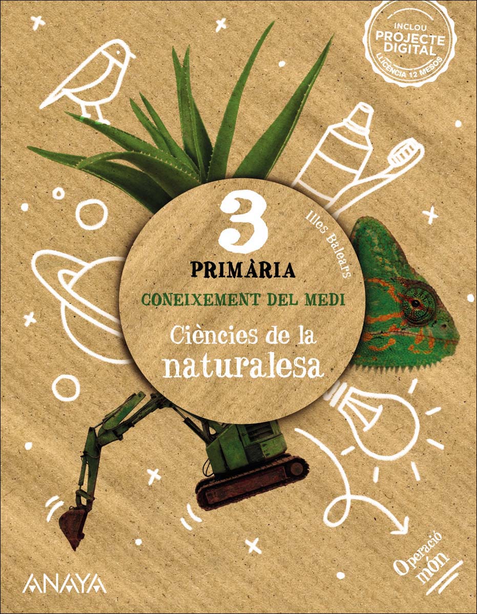 Portada de Coneixement del medi. Ciències de la naturalesa 3. (Tapa blanda).