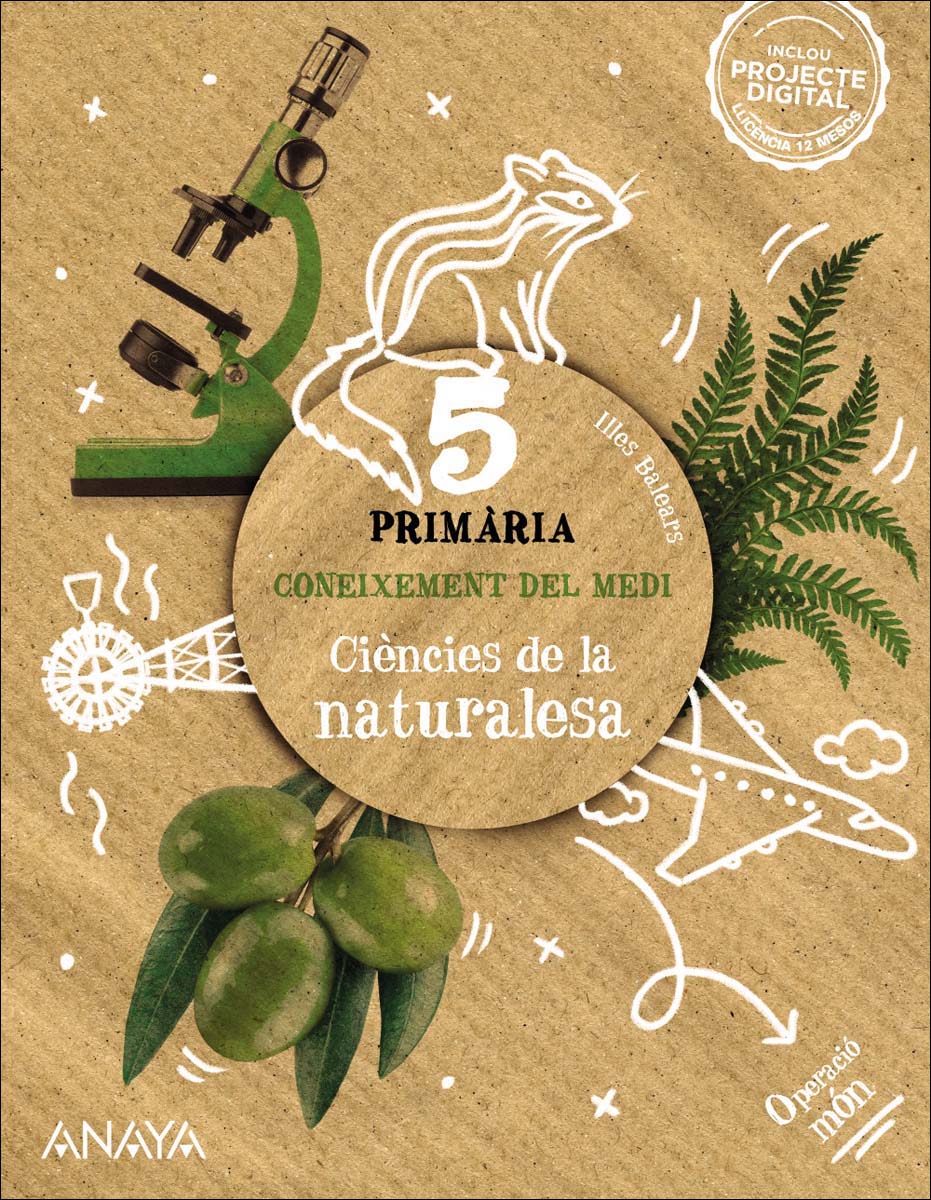 Portada de Coneixement del medi. Ciències de la naturalesa 5. (Tapa blanda).