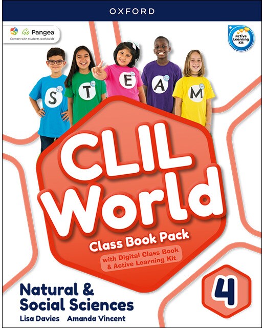Portada de CLIL World Natural & Social Sciences 4. Class book.