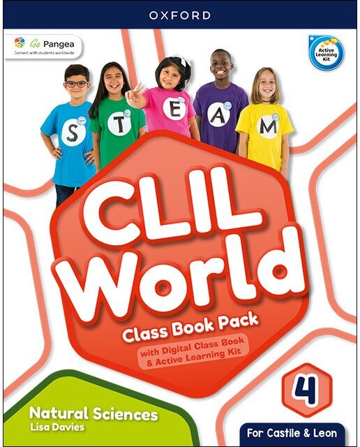 Portada de CLIL World Natural Sciences 4. Class Book (Castile & Leon).