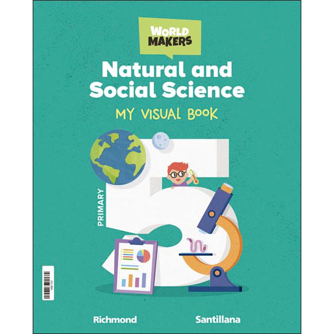 Portada de NATURAL AND SOCIAL SCIENCE 5 PRIMARY WORLD MAKERS (Tapa blanda).