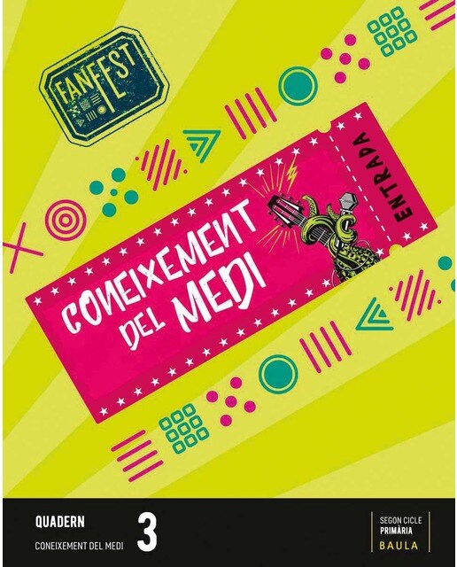 Portada de Quadern Coneixement del medi 3r Primària Fanfest - Espiral (Tapa blanda).