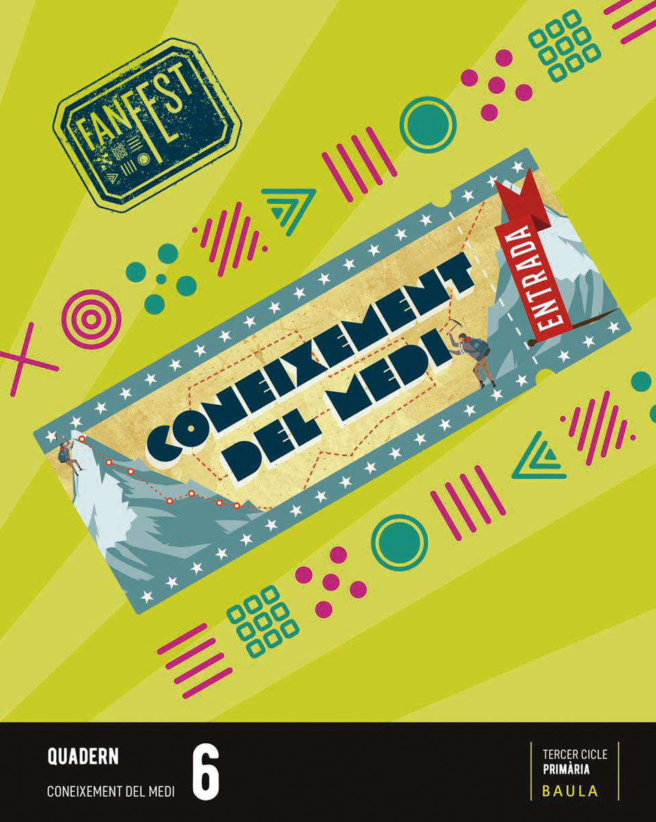 Portada de Coneixement del medi 6e primaria quadern (Projecte Fanfest)