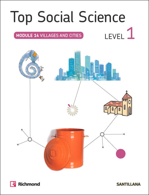 Portada de TOP SOCIAL SCIENCE 1 VILLAGES AND CITIES - 9788468019307