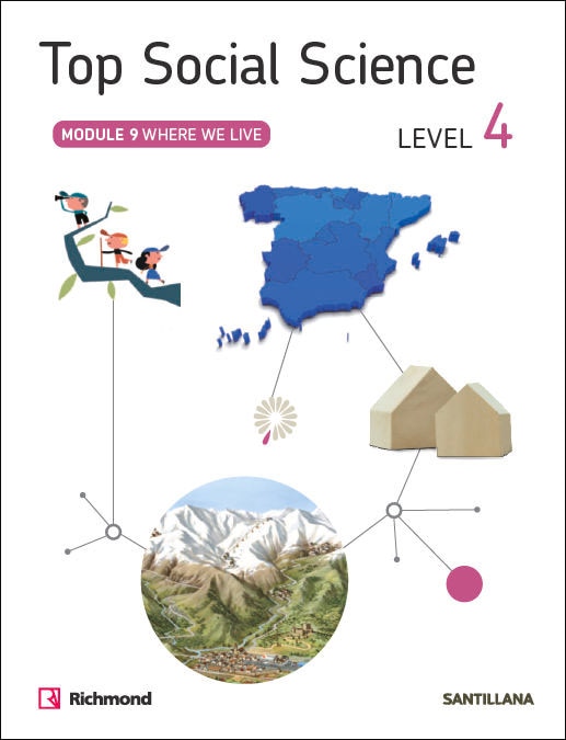 Portada de TOP SOCIAL SCIENCE 4 WHERE WE LIVE (Tapa blanda).