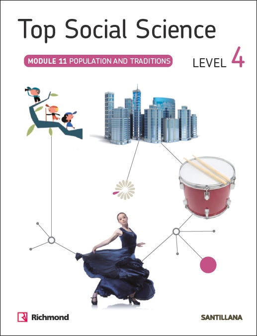 Portada de TOP SOCIAL SCIENCE 4 POPULATION AND TRADITIONS (Tapa blanda).