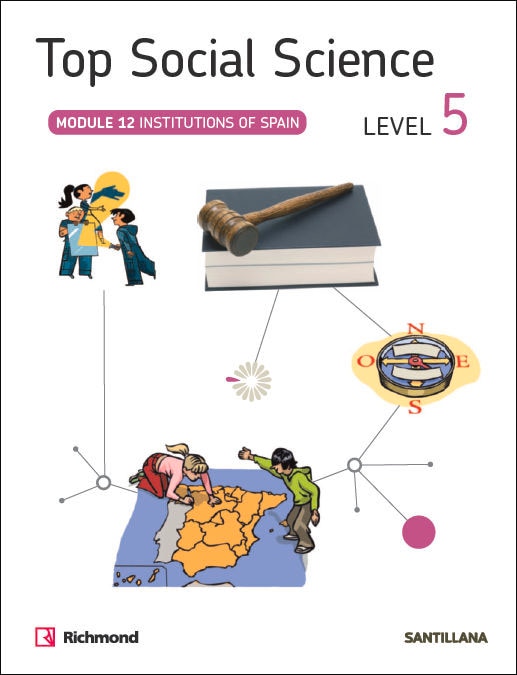 Portada de TOP SOCIAL SCIENCE 5 INSTITUTIONS OF SPAIN (Tapa blanda).