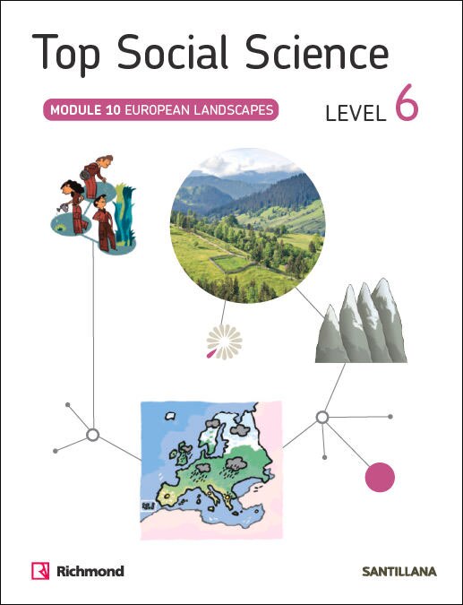 Portada de TOP SOCIAL SCIENCE 6 EUROPEAN LANDSCAPES (Tapa blanda).