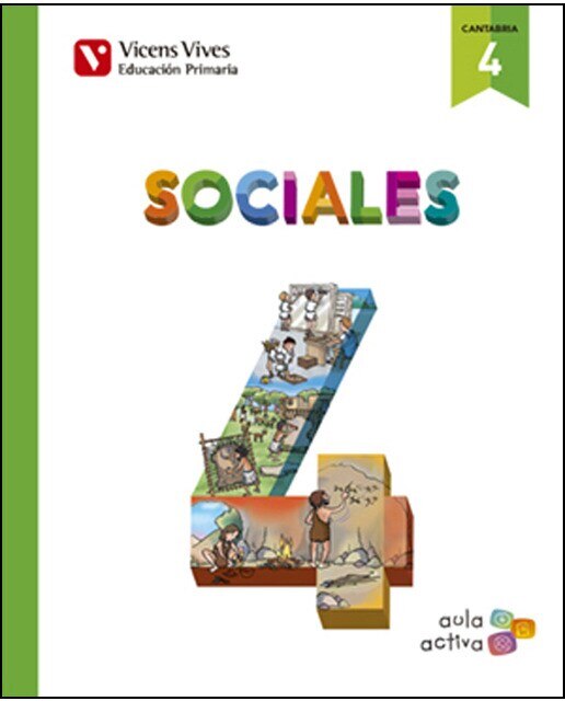 Sociales 4+ cantabria separata (aula activa) (Tapa blanda) 1