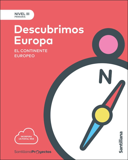 Portada de NIVEL III PRI DESCUBRIENDO EUROPA. EL CONTINENTE EUROPEO 5 PRIMARIA.