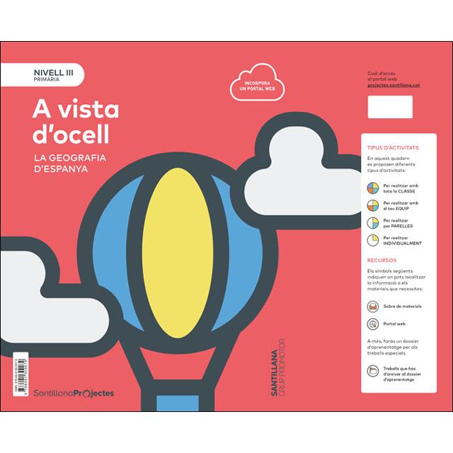 Portada de NIVELL III PRI A VISTA D'OCELL. LA GEOGRAFIA D'ESPANYA (Tapa blanda).