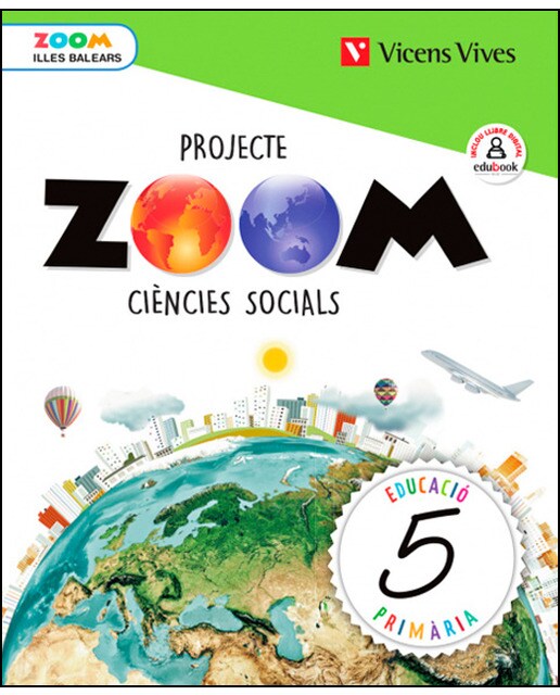 Portada de CIENCIES SOCIALS 5 BALEARS (ZOOM) (Tapa blanda).