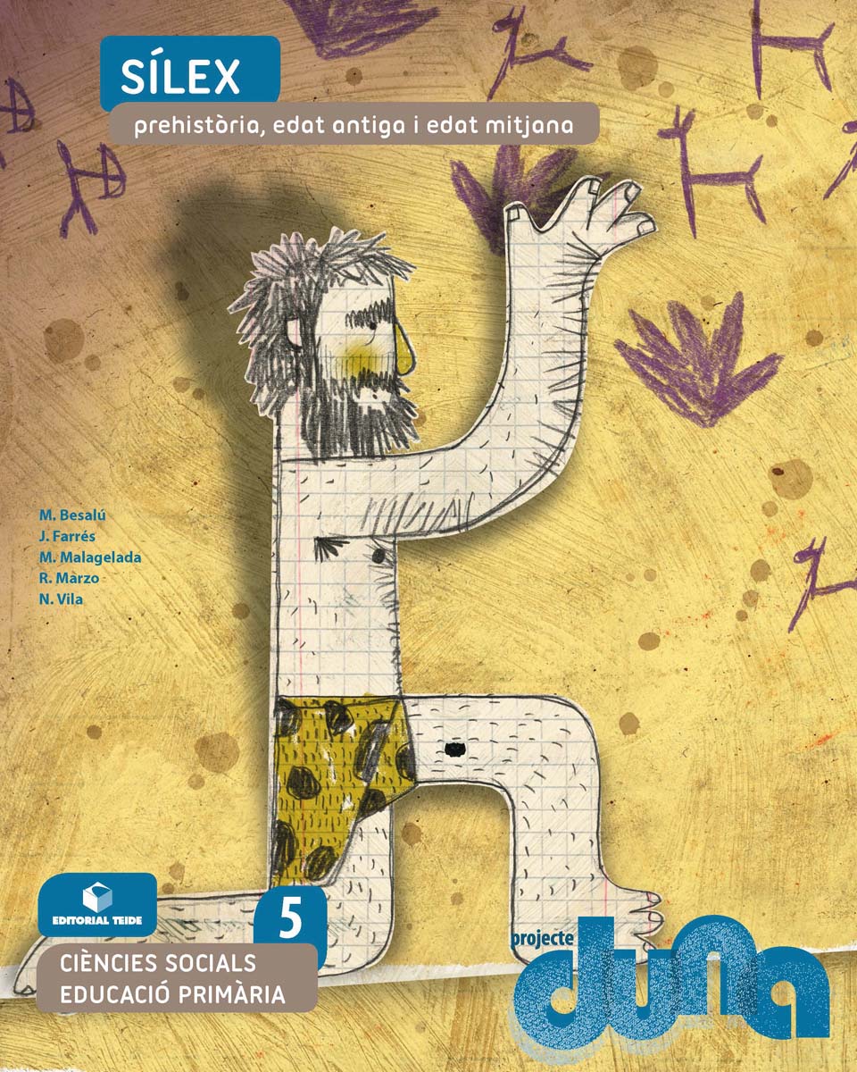 Portada de Ciències socials 5 EPO - Sílex. Prehistòria, edat antiga i edat mitjana (DUNA) (Tapa blanda).