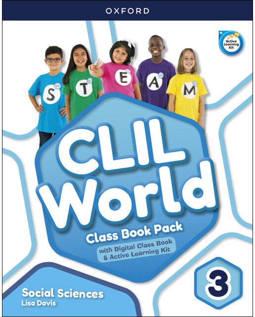 Portada de CLIL World Social Sciences 3. Class book.