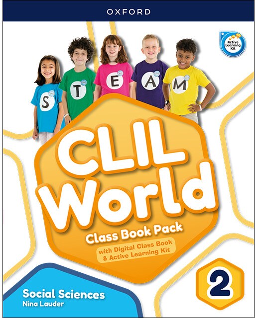 Portada de CLIL World Social Sciences 2. Class Book Pack (Madrid).