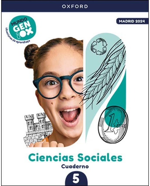 Portada de Mundo Geniox Ciencias Sociales 5. Cuaderno de Actividades.