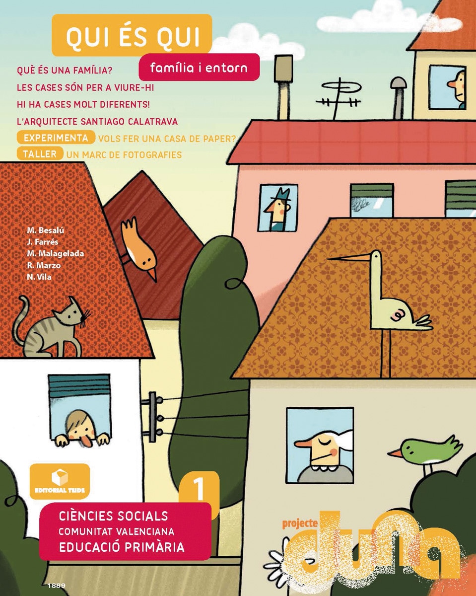 Portada de Família i entorn. Ciències de la Naturalesa 1. Projecte Duna - València (Tapa blanda).