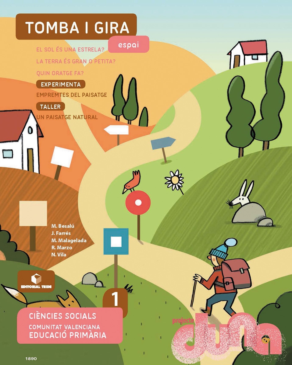 Portada de Espai. Ciències de la Naturalesa 1. Projecte Duna - València - 9788430718900