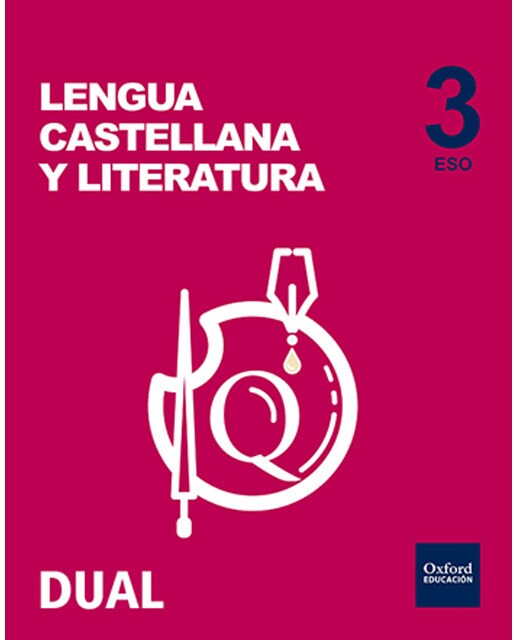 Portada de Inicia Lengua Castellana y Literatura 3.º ESO. Libro del alumno. Volumen Anual.