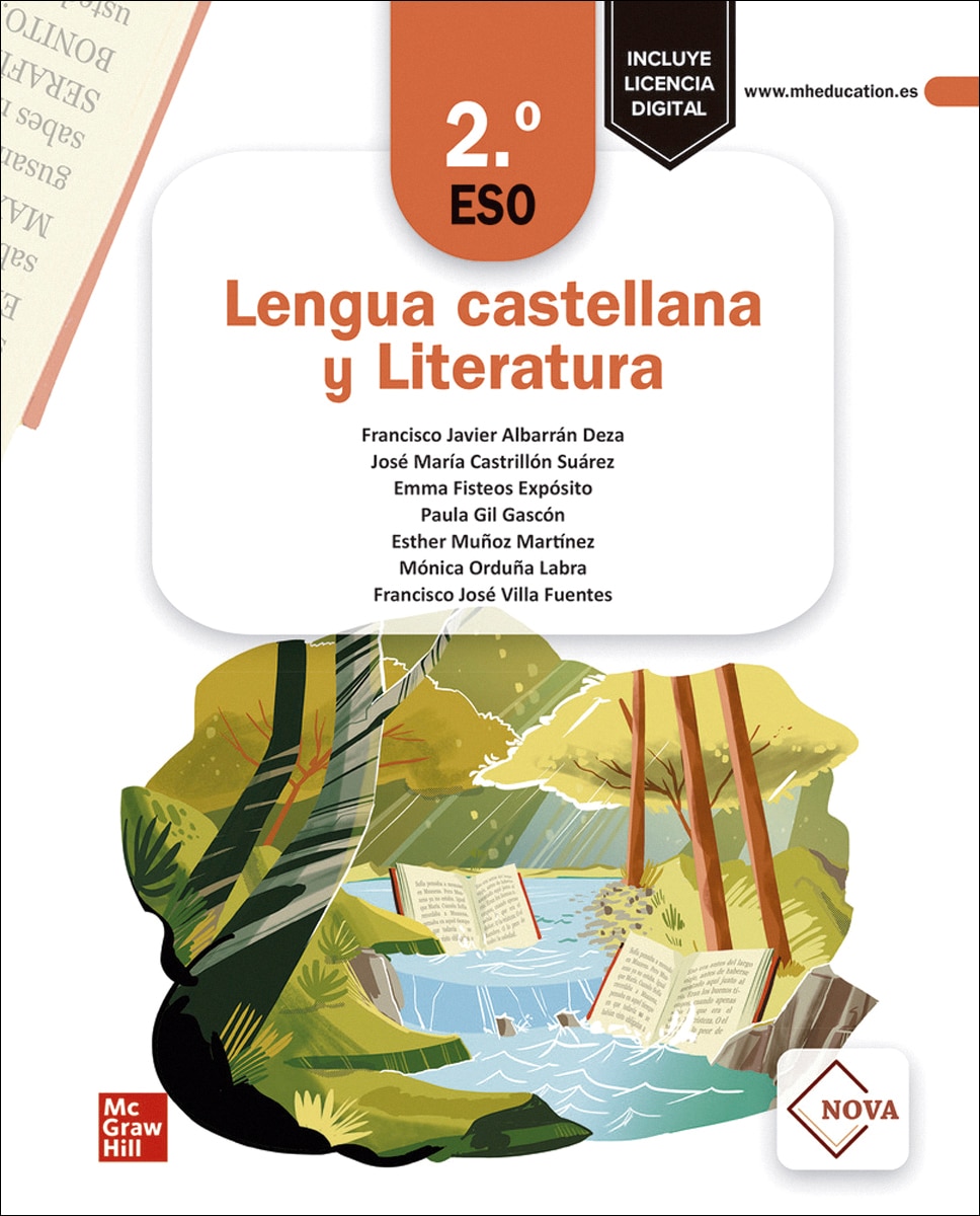 Portada de Lengua castellana y Literatura 2.º ESO. NOVA (Tapa blanda).