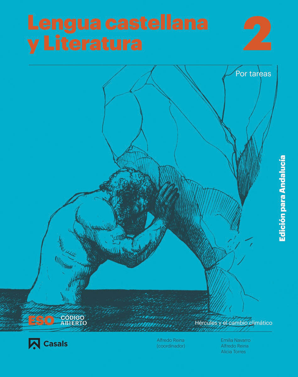Portada de Lengua castellana y Literatura. Por tareas 2 ESO Edición para Andalucía (Tapa blanda).