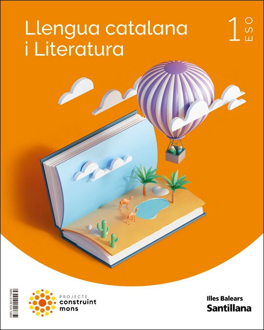 Portada de LLENGUA CATALANA I LITERATURA 1 ESO CONSTRUINT MONS (Tapa blanda).
