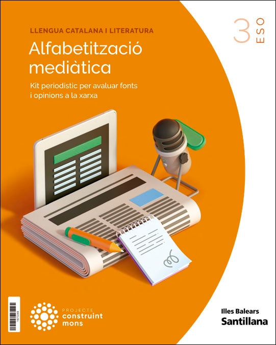 Portada de LLENGUA CATALANA I LITERATURA 3 ESO CONSTRUINT MONS (Tapa blanda).