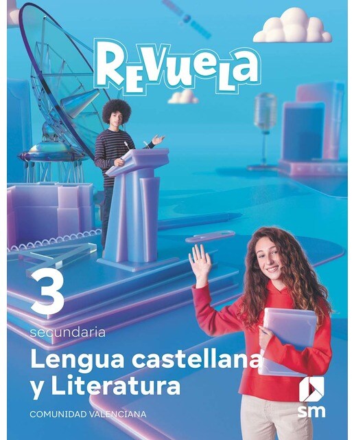 Portada de Lengua Castellana y Literatura. 3 Secundaria. Revuela. Comunidad Valenciana (Tapa blanda).