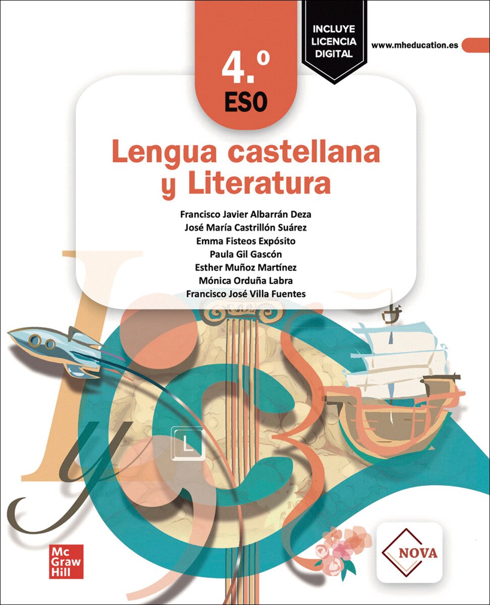 Portada de Lengua castellana y Literatura 4º ESO. NOVA