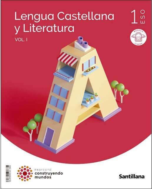 Imagen 0 de LENGUA Y LITERATURA MOCHILA LIGERA 1 ESO CONSTRUYENDO MUNDOS (Tapa blanda)