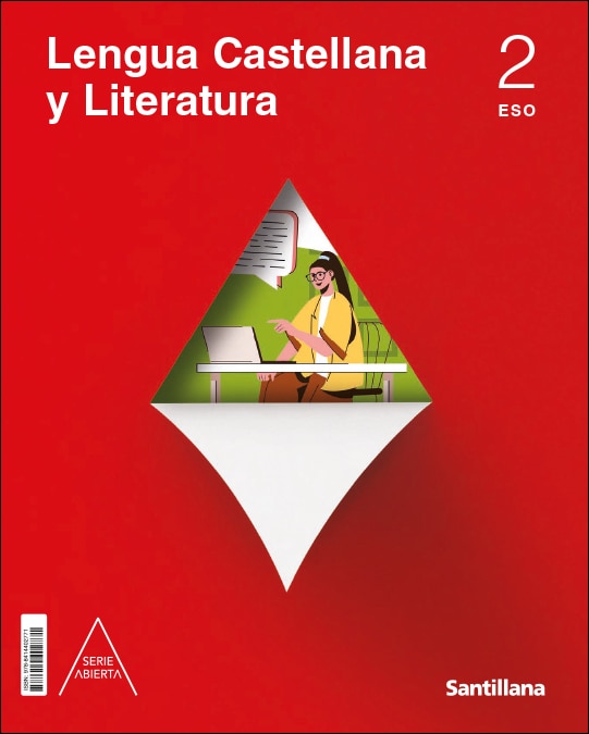 Portada de LENGUA Y LITERATURA SERIE ABIERTA 2 ESO CONSTRUYENDO MUNDOS (Tapa blanda).