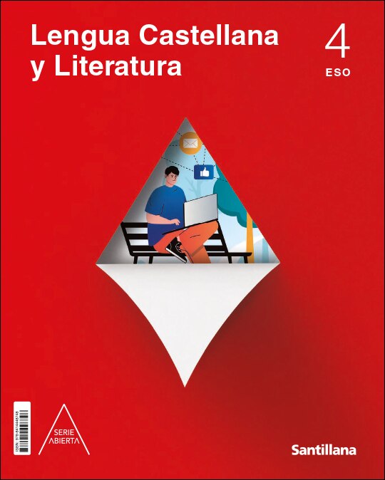 Portada de LENGUA Y LITERATURA SERIE ABIERTA 4 ESO CONSTRUYENDO MUNDOS (Tapa blanda).