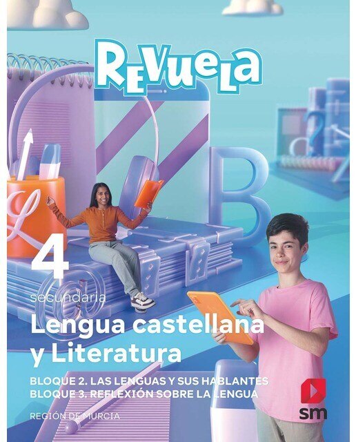 Lengua Castellana y Literatura. Bloques. Comunicación. 4 Secundaria. Revuela. Región de Murcia (Tapa blanda) 1