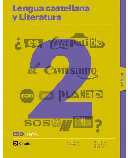 Portada de Lengua castellana y Literatura 2 ESO LOMLOE (Tapa blanda).