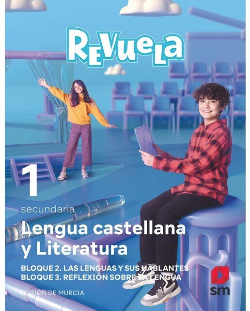 Portada de Lengua Castellana y Literatura. 1 Secundaria. Revuela. Región de Murcia (Tapa blanda).