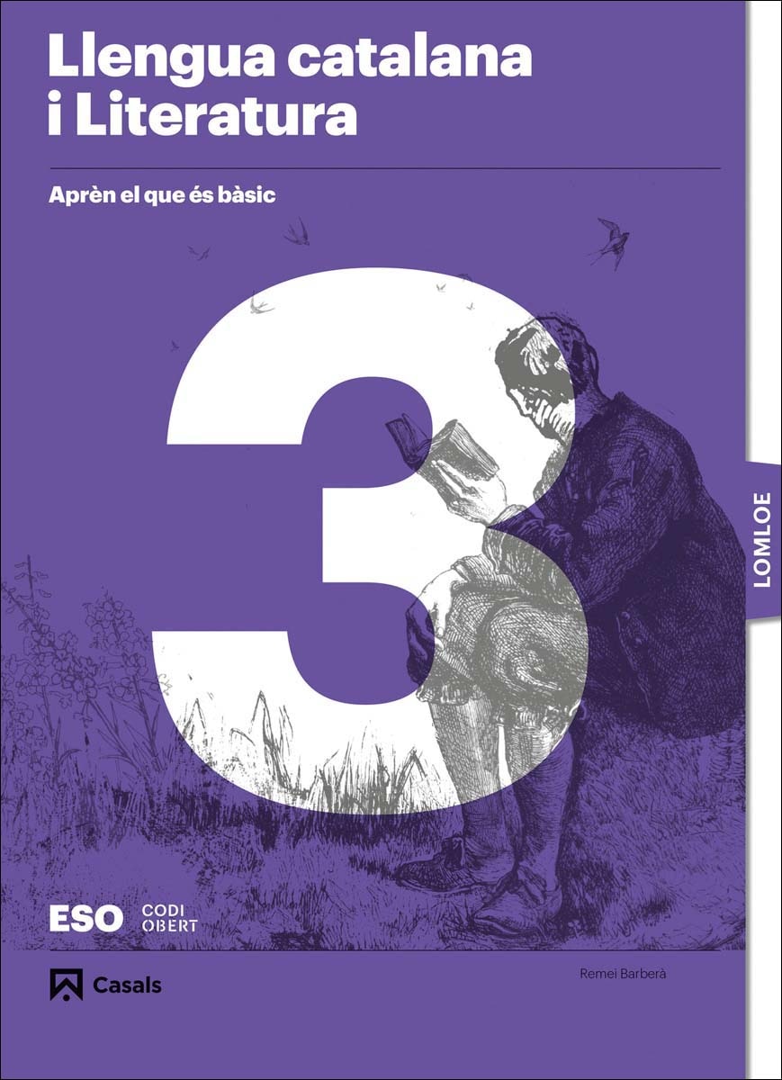 Portada de Aprèn el que és bàsic. Llengua catalana i Literatura 3 ESO. LOMLOE.