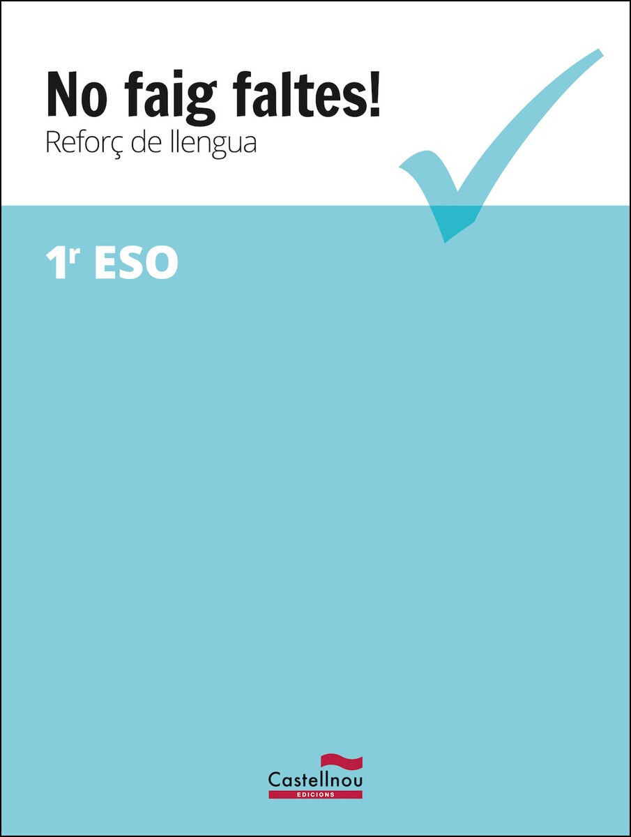 Imagen 0 de No faig faltes! reforç de llengua 1r eso