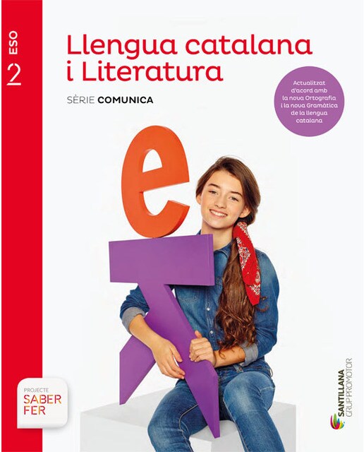 Portada de LLENGUA CATALANA I LITERATURA SERIE COMUNICA 2 ESO SABER FER (Tapa blanda).