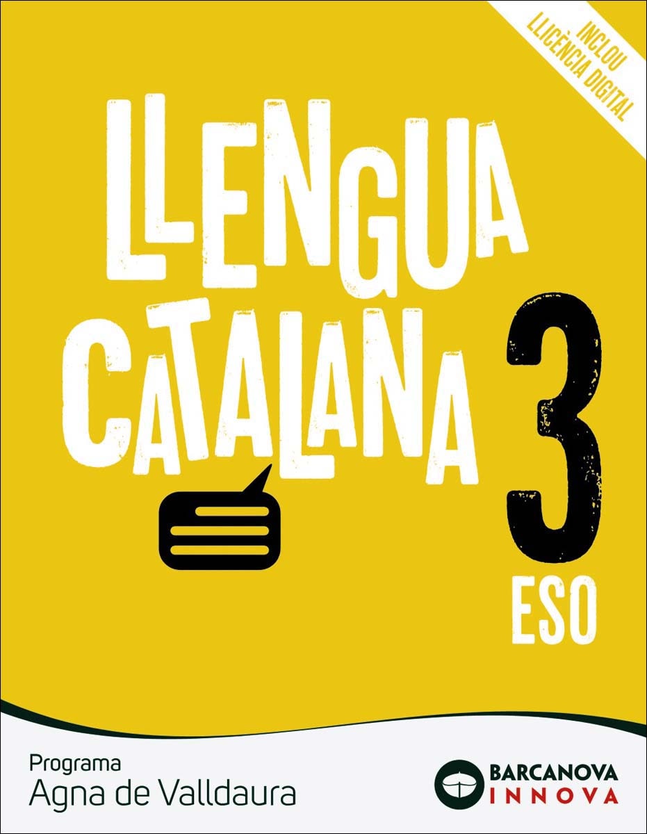 Portada de Agna de Valldaura 3 ESO. Llengua catalana: Novetat (Tapa blanda).