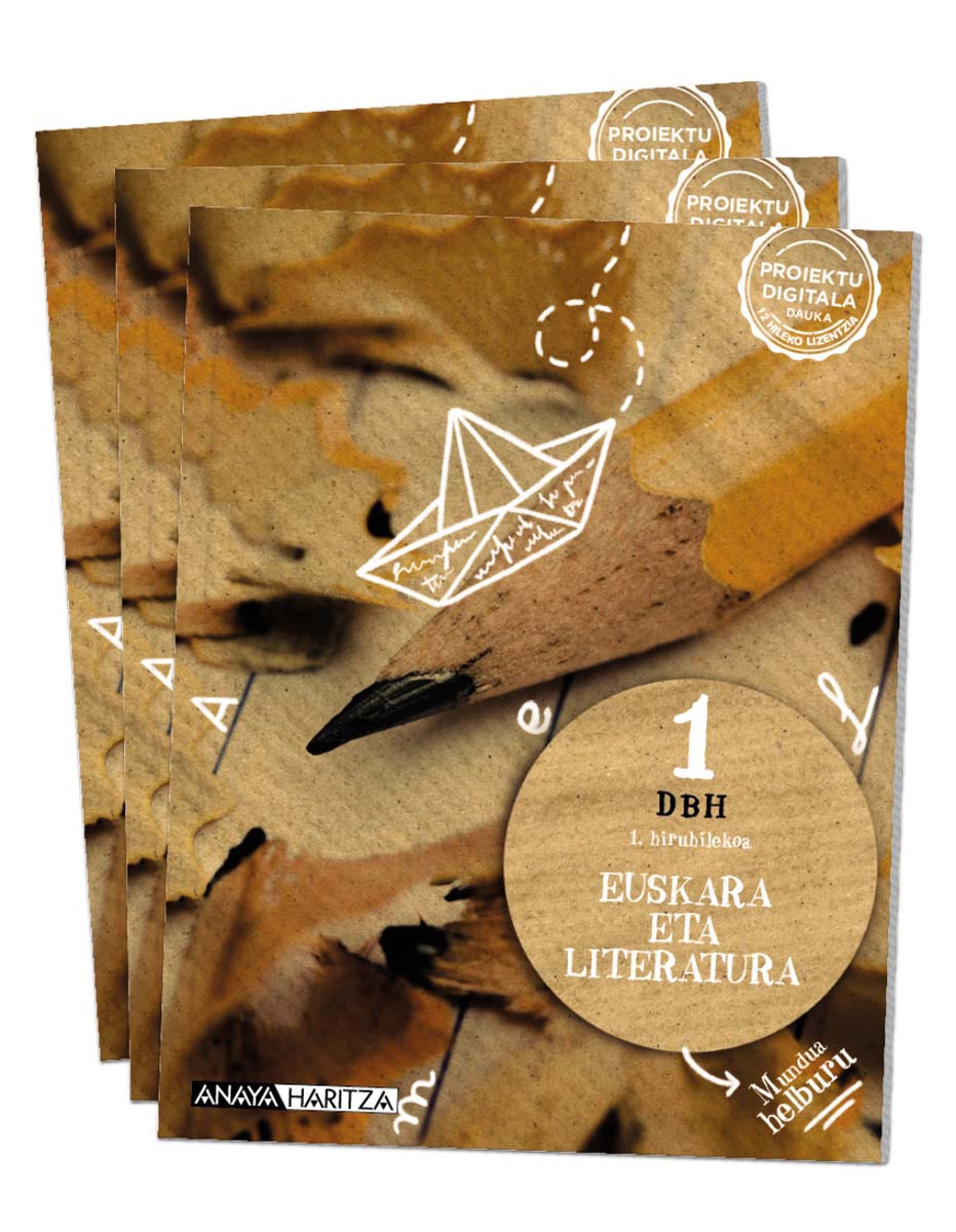 Portada de Euskara 1. (Tapa blanda).