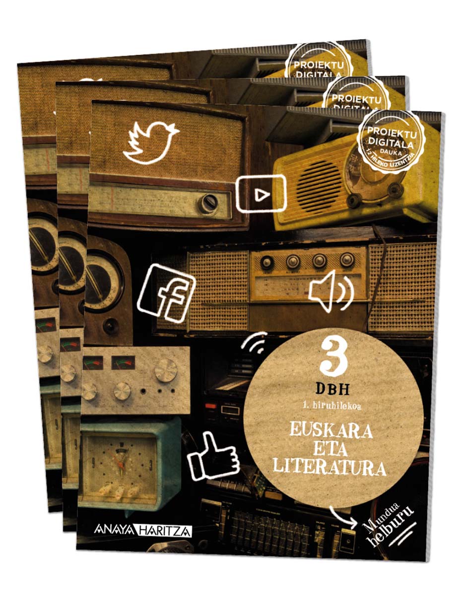 Portada de Euskara 3. (Tapa blanda).
