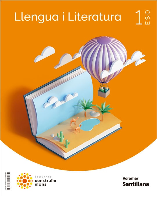 Portada de LLENGUA I LITERATURA 1 ESO CONSTRUIM MONS (Tapa blanda).