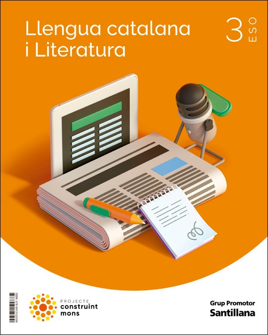 Portada de LLENGUA CATALANA I LITERATURA 3 SEC CONSTRUINT MONS (Tapa blanda).