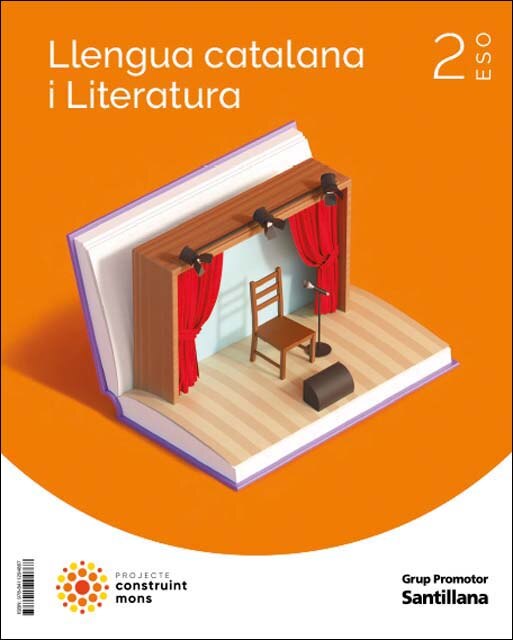 Portada de LLENGUA CATALANA I LITERATURA 2 ESO CONSTRUINT MONS (Tapa blanda).