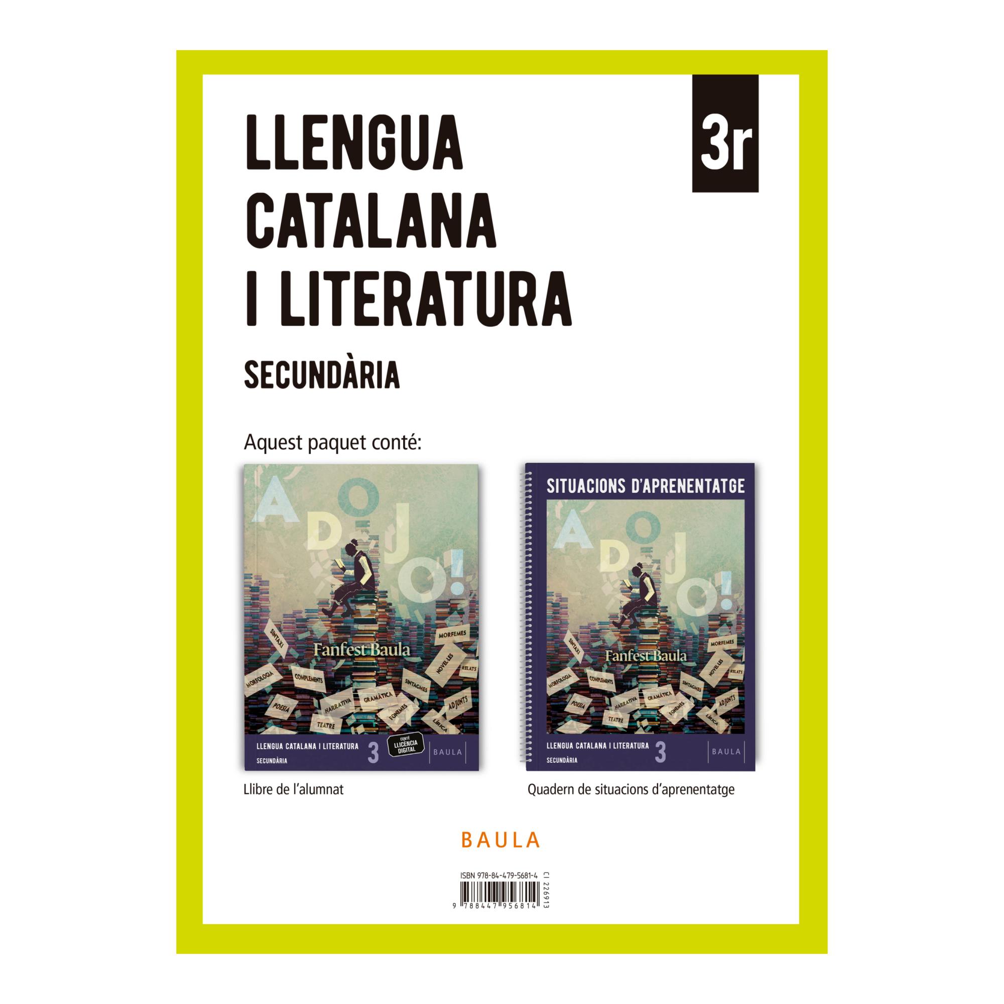 Imagen 0 de LLENGUA CATALANA I LITERATURA 3R ESO LA (Tapa blanda)