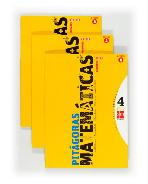 Matemáticas A, Pitágoras. 4 ESO. Conecta 2.0. Trimestres