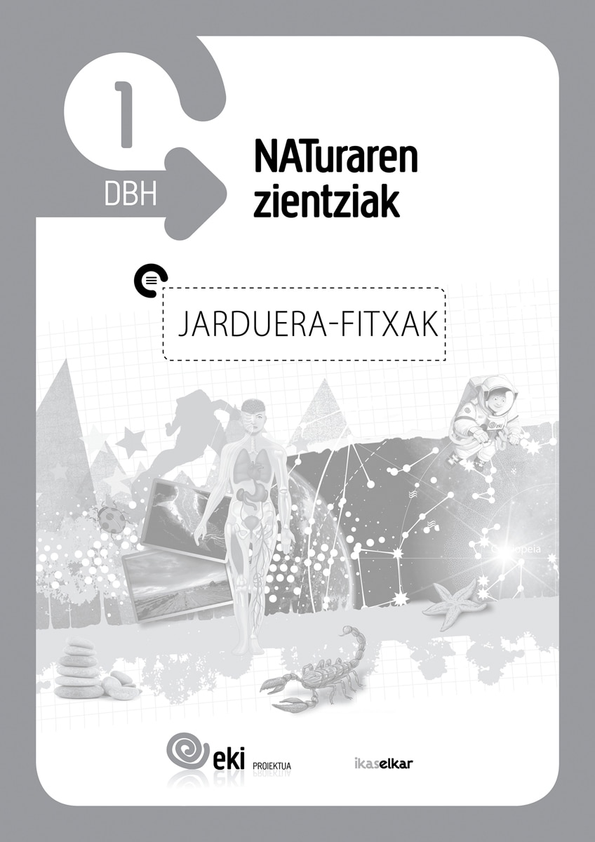 Portada de EKI DBH 1. Matematika 1. Jarduera fitxak (Tapa blanda).